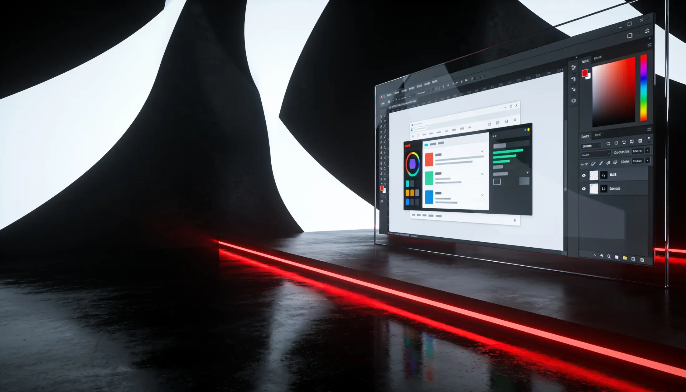 Website Prototyp Abstrakt